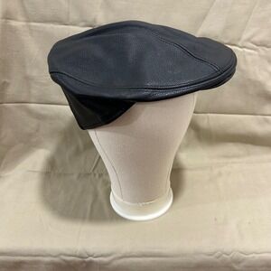 Vintage Winner black leather hat